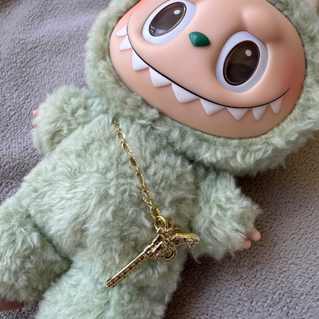 Labubu Pistol Necklace