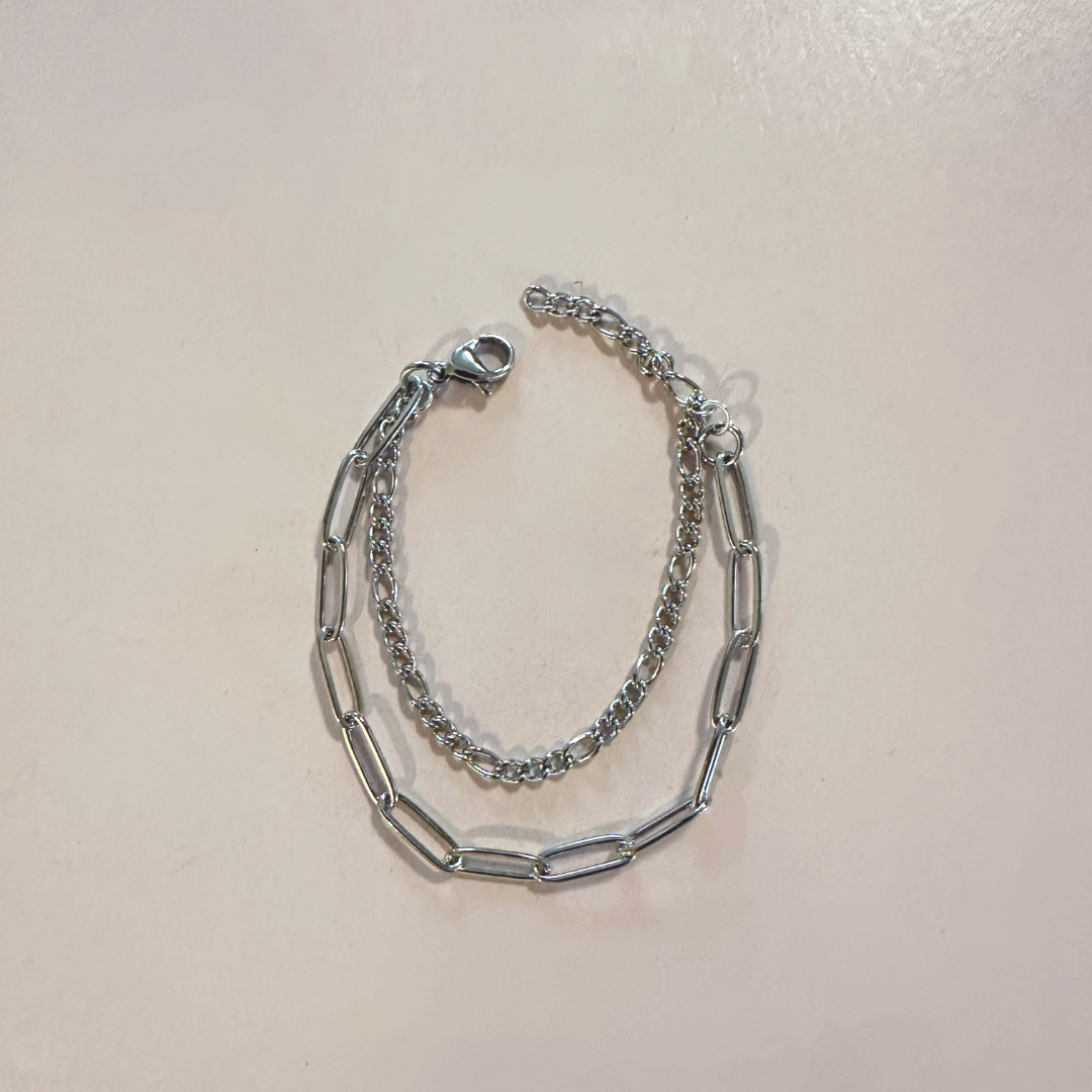 Labubu Double Sterling Silver Necklace