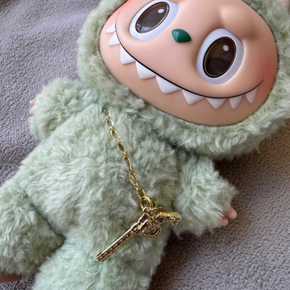 Labubu Pistol Necklace