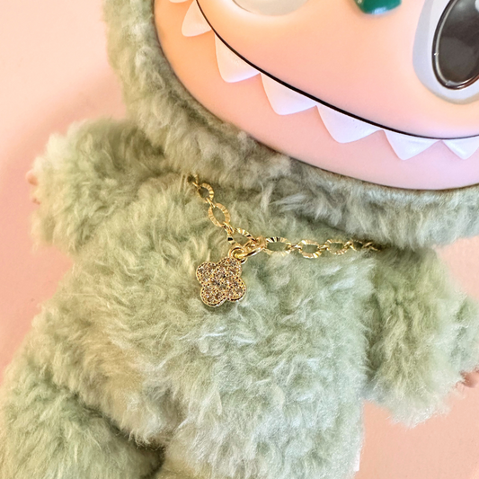 Labubu Tiny Clover Necklace