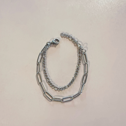 Labubu Double Sterling Silver Necklace