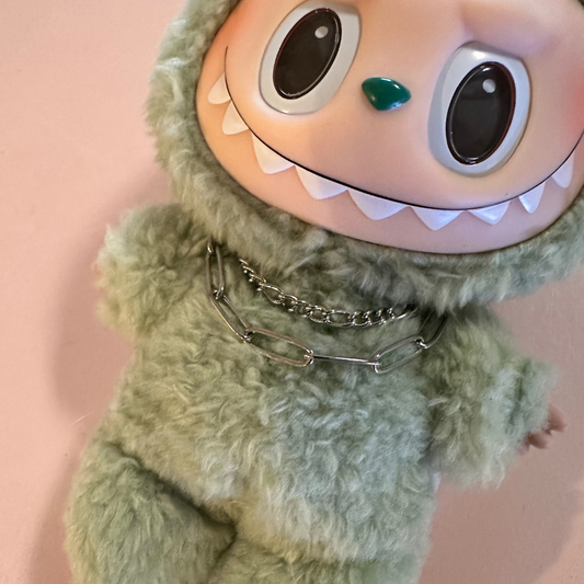 Labubu Double Sterling Silver Necklace
